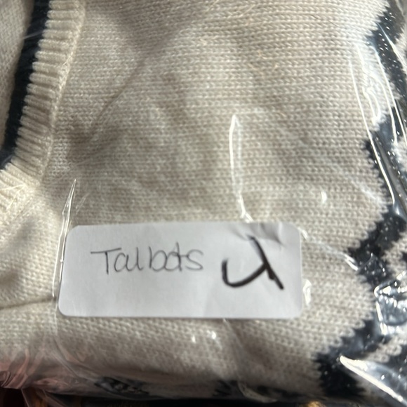 TALBOTS multi pattern womans cottagecore quiet luxury sophisticated sweater L - Picture 12 of 12